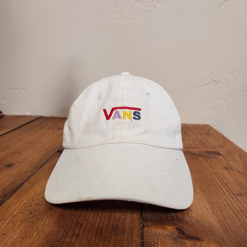 Vans cap with multi color logo